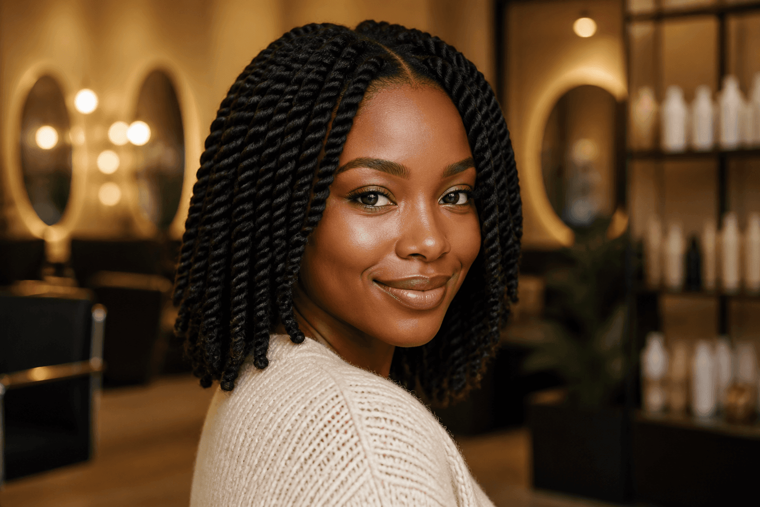 Medium twists portrait